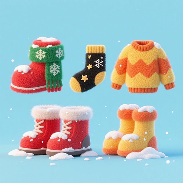 冬天来啦~当然要毛茸茸软绵绵暖和和辣~