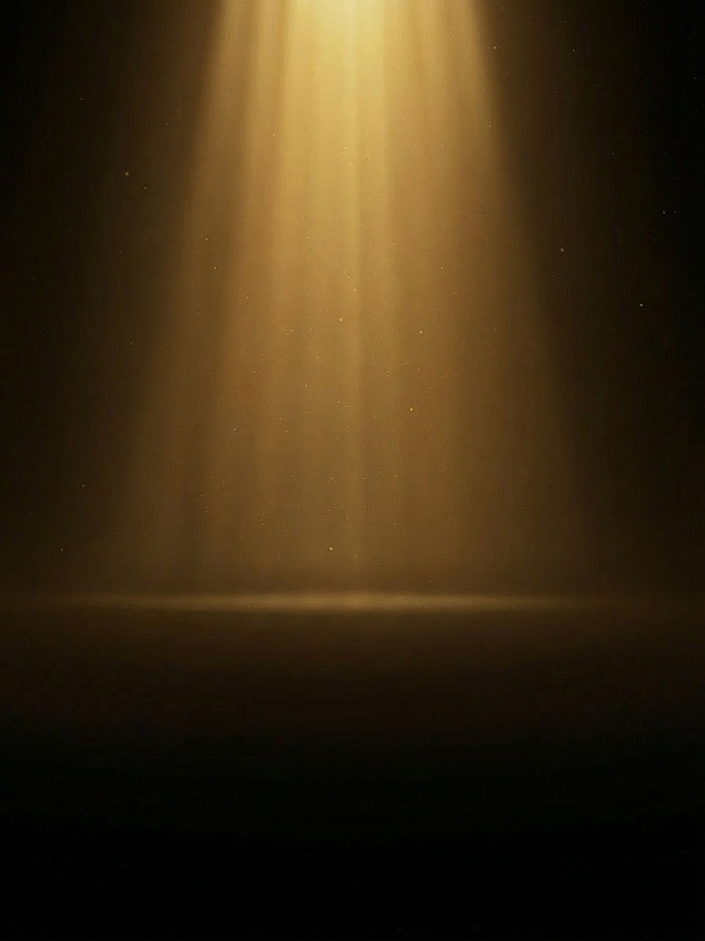 去掉原图中的电视产品主体以及所有文字内容，保留原来的黑色背景、金色的体积光束光影效果，保持整体风格色调不变