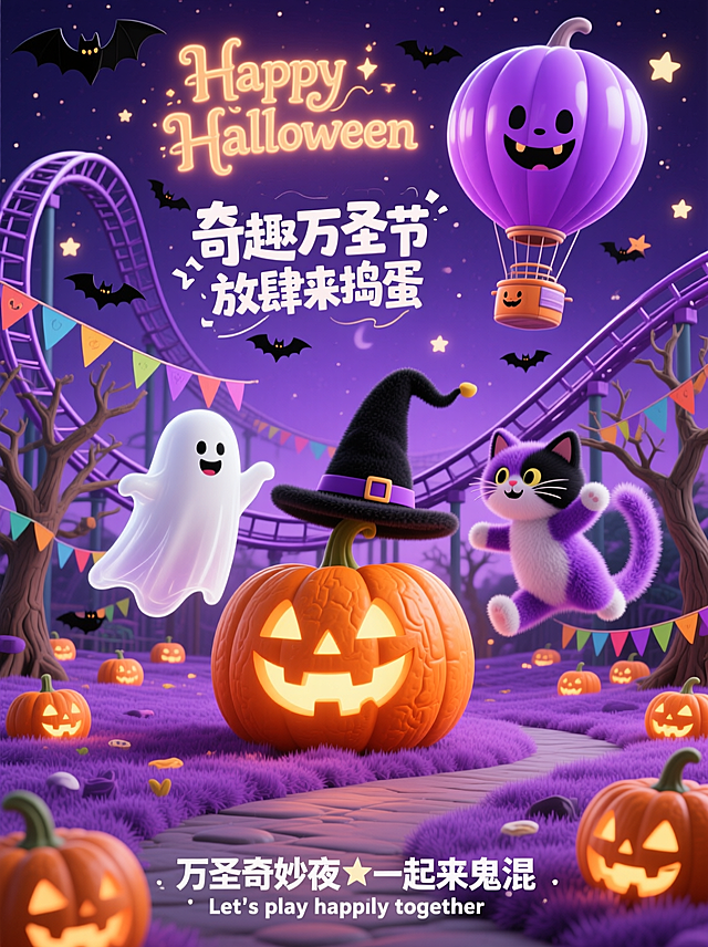 万圣节海报，万圣节