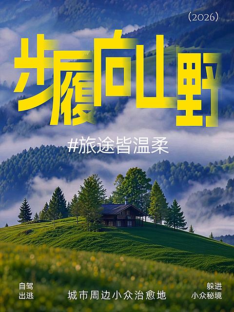 城市周边旅游地点旅游攻略分享自然实景风小红书封面