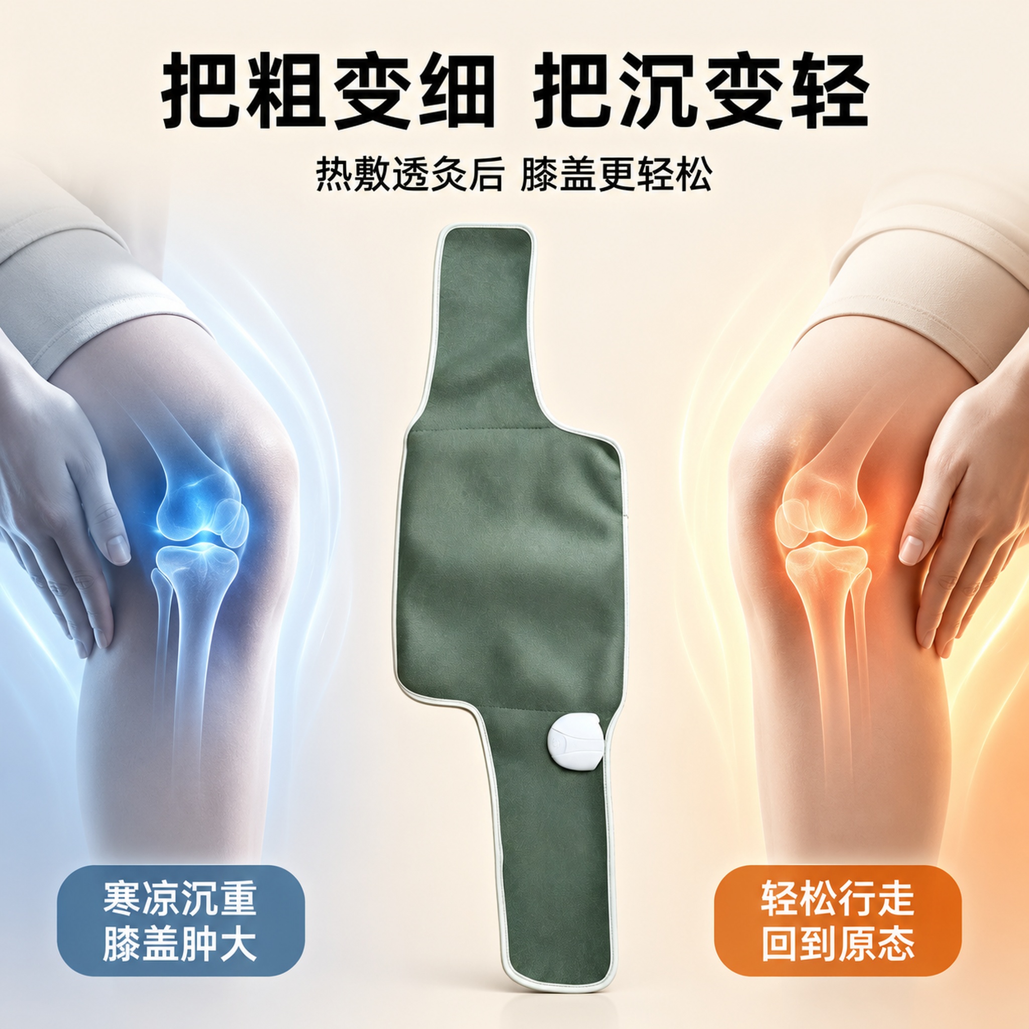 保持U爱通膝部理疗通产品外观物理结构材质质感颜色一致，杜绝变形… - 图片创意预览