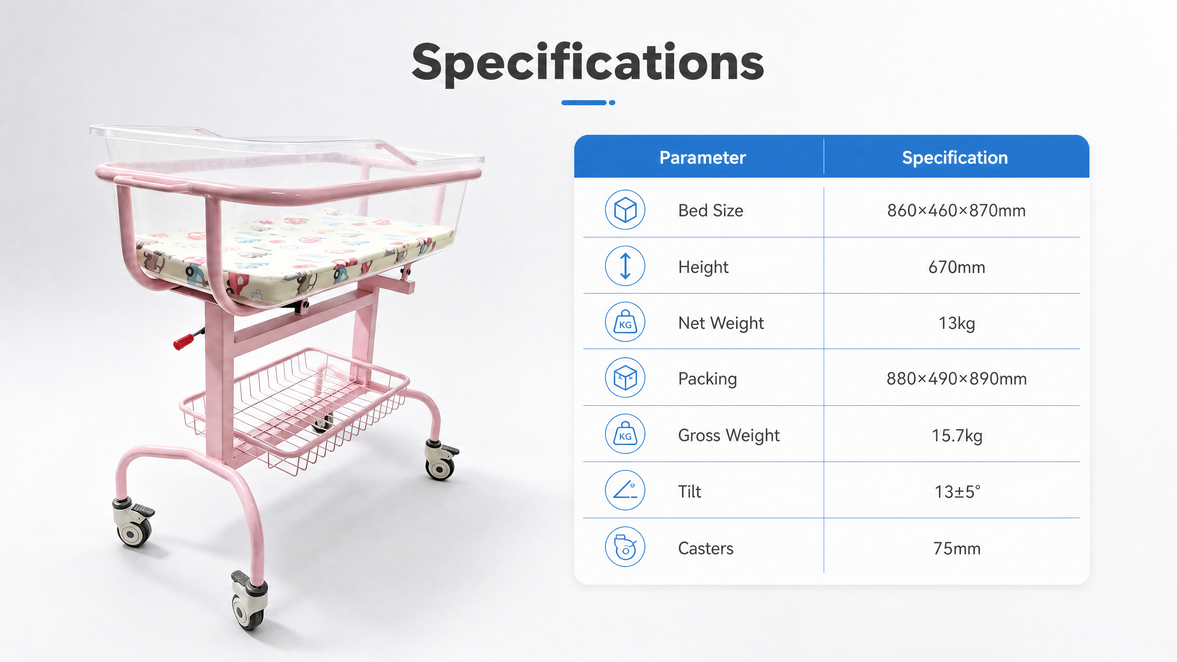 [商品] 使用【图1】粉色E-BB002医用婴儿床；保留粉色钢… - 图片创意预览