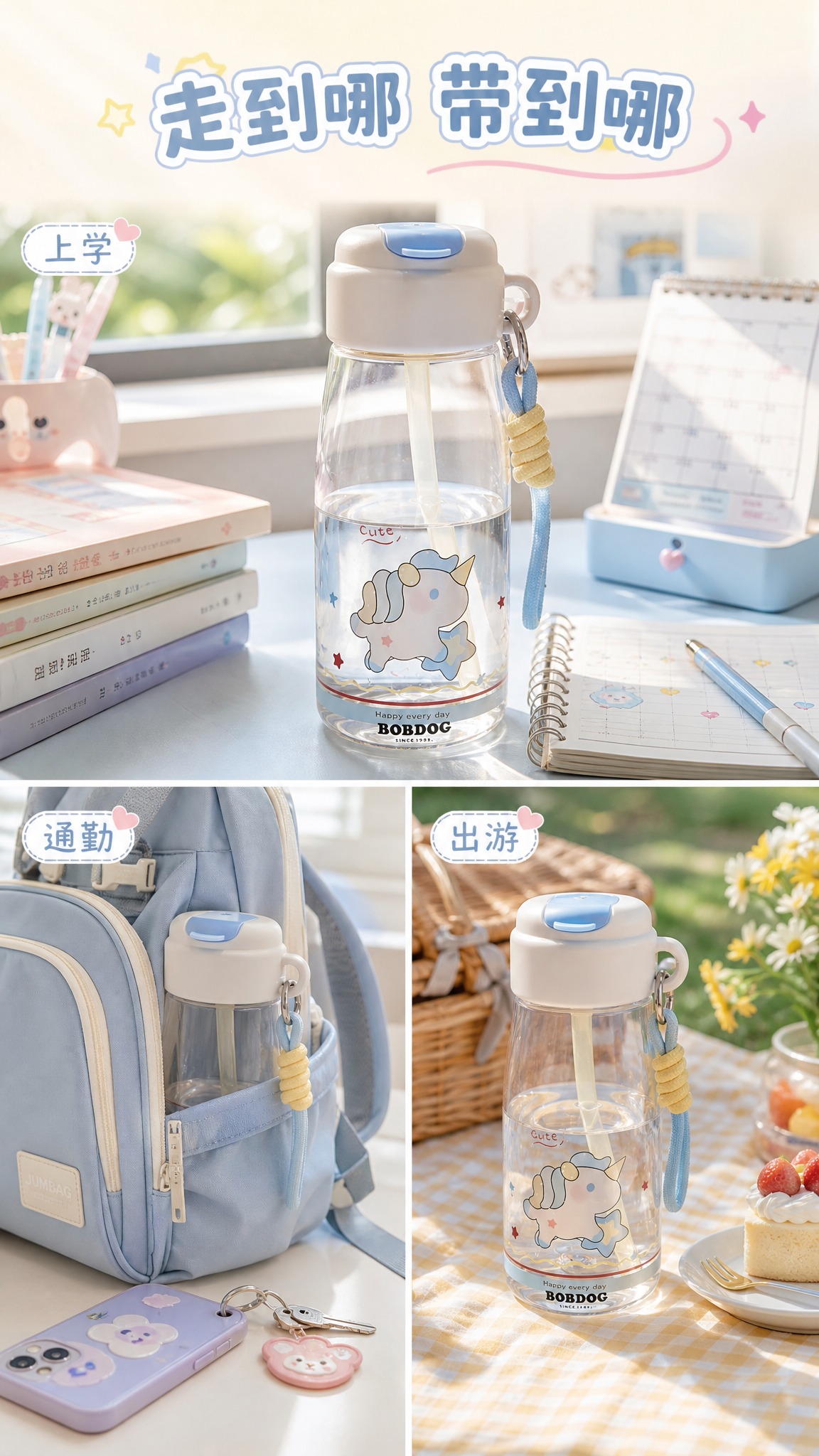 [主图-4] 场景适用 多场景便携 上学通勤都好用。 [统一基… - 图片创意预览
