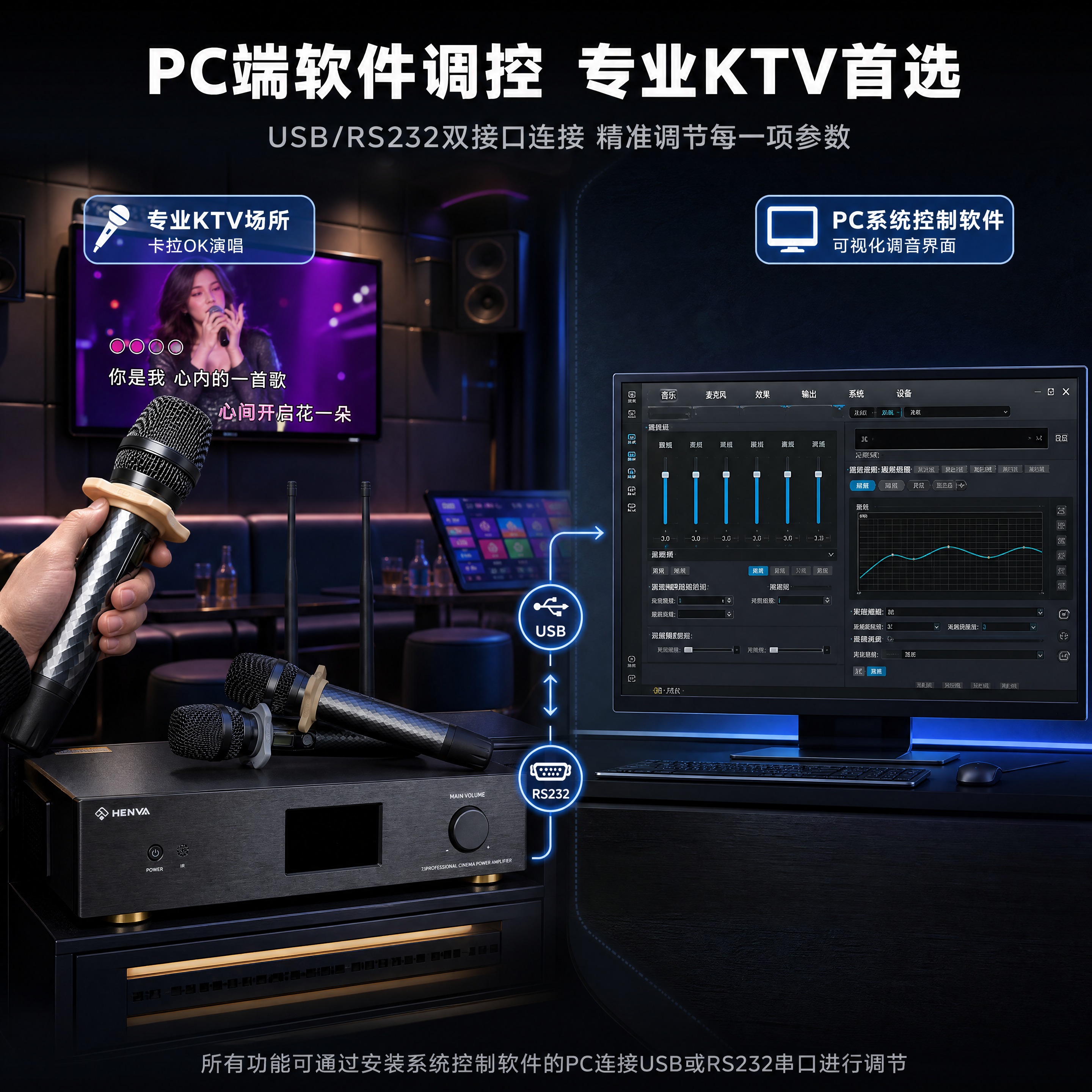 [商品] 使用【图1】HENVA HW-MA1.6S功放主机+… - 图片创意预览