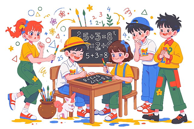 中间的小女孩发型和颜色该一下把投壶的元素删掉