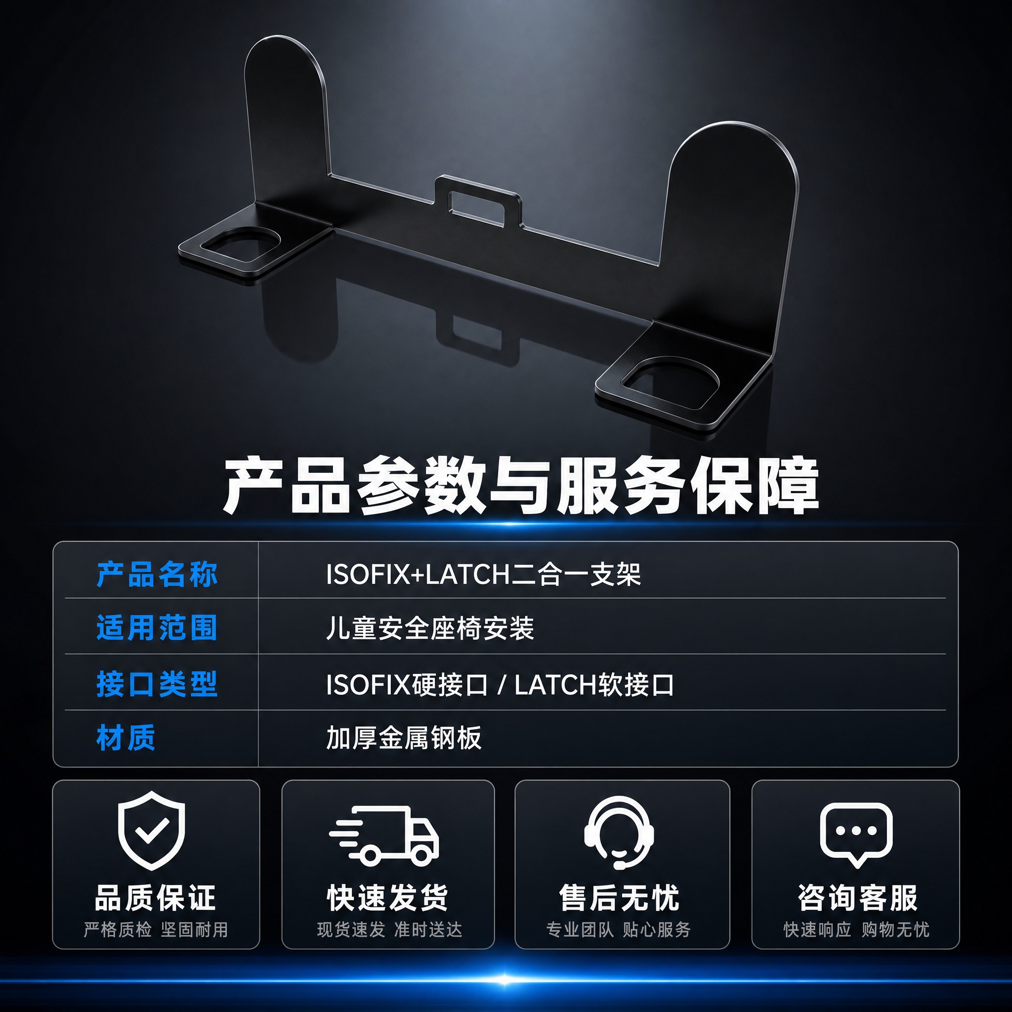 [主图-5] 规格参数与服务保障图，展示产品规格信息与购买保障… - 图片创意预览