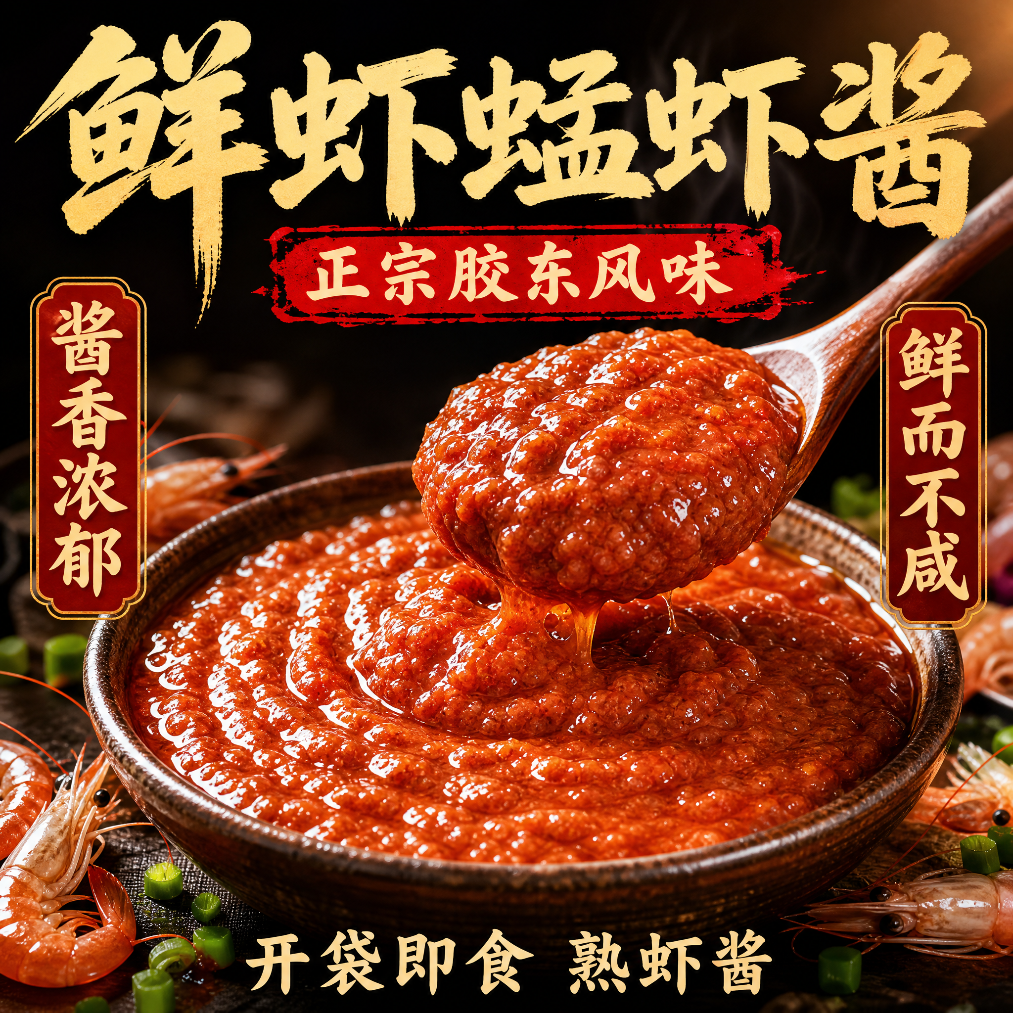[主图-1] 蜢虾酱 首图点击率款，突出鲜虾风味酱香浓郁，极致… - 图片创意预览