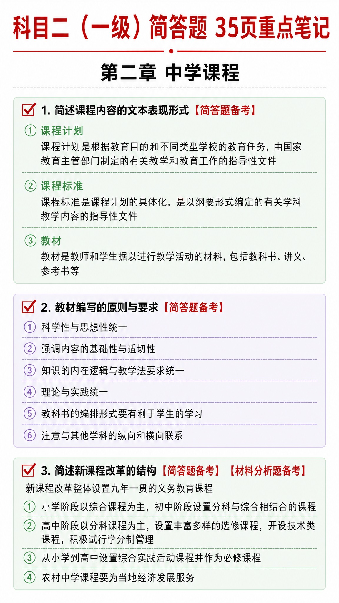 一张教育类学习笔记图片，竖版A4比例，风格参考精致的电子笔记排… - 图片创意预览