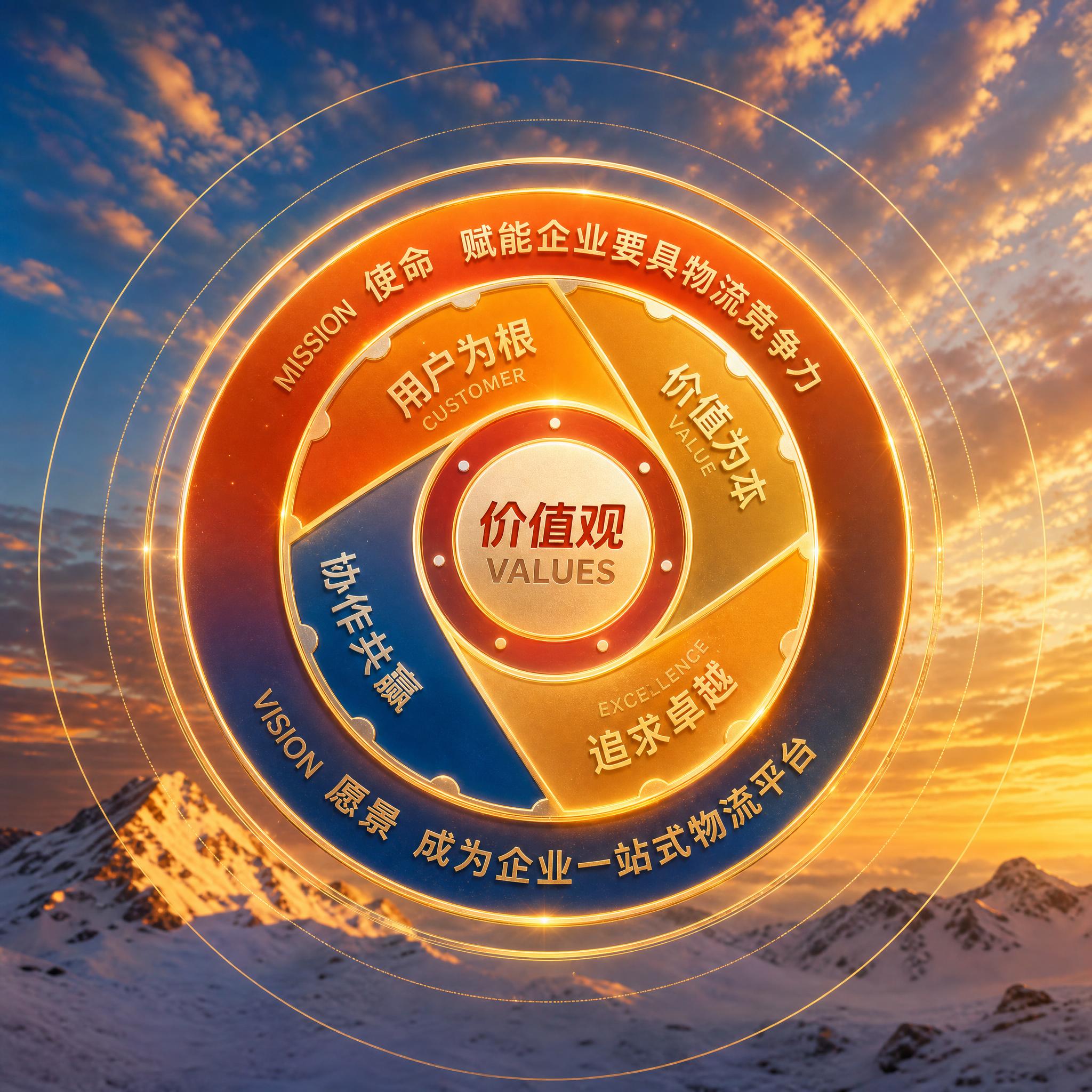将图2中的圆环价值观图形（含所有文字和分层圆环结构）整体调整色… - 图片创意预览
