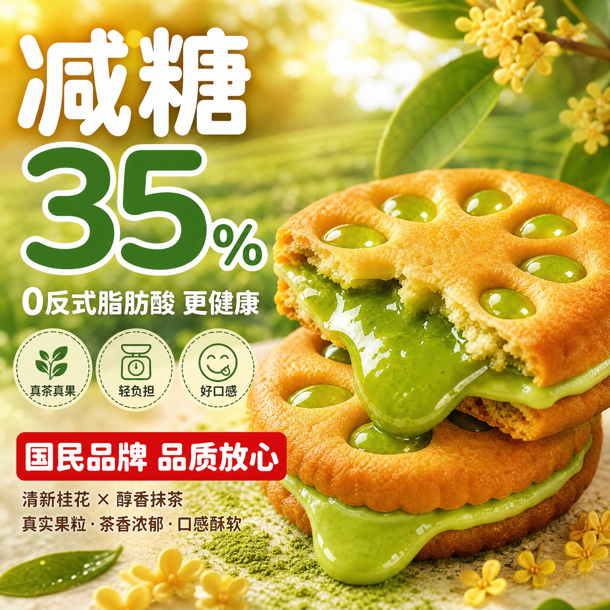 [主图-2] 核心卖点 减糖健康 信任背书 [统一基调] 拼多… - 图片创意预览