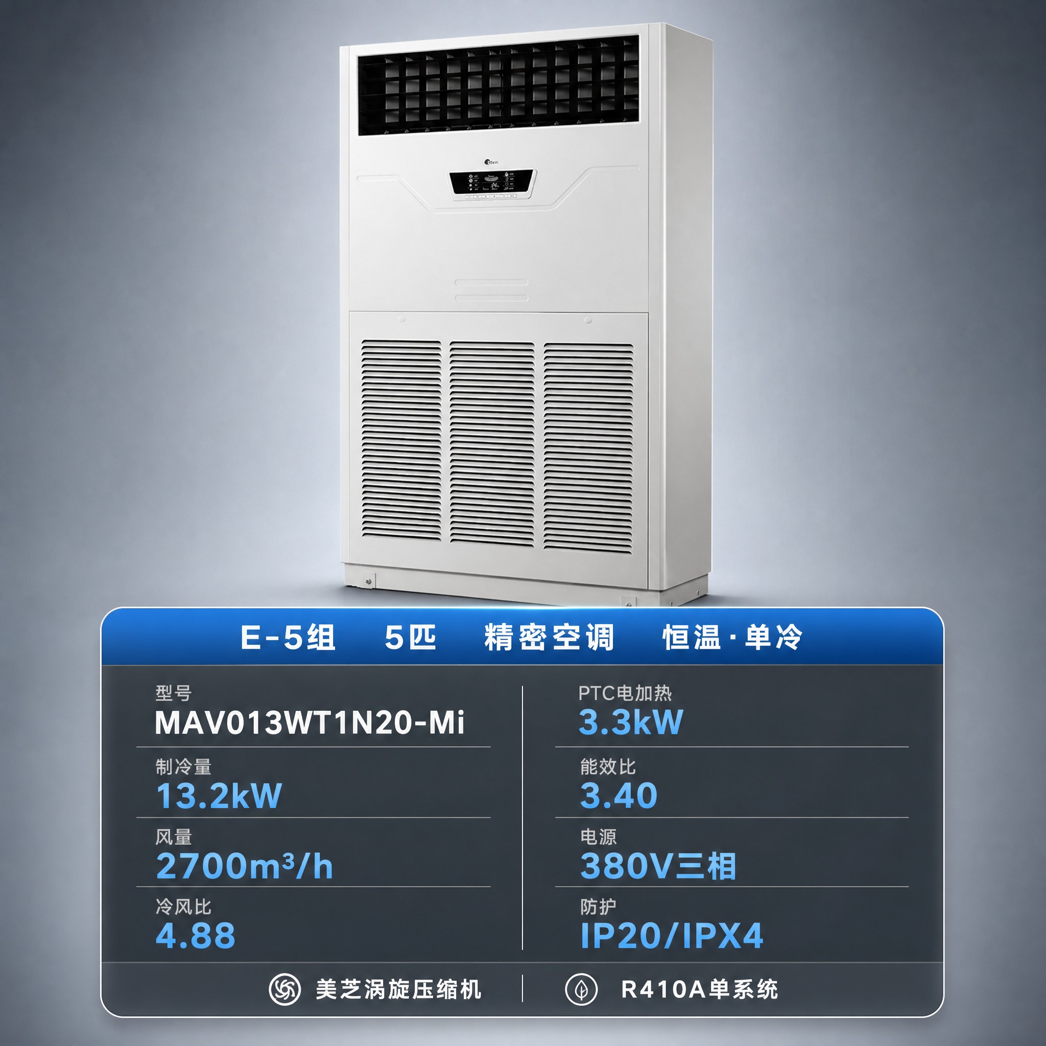 [主图-6] 主题：型号规格总览——E-5组5匹精密空调型号参… - 图片创意预览