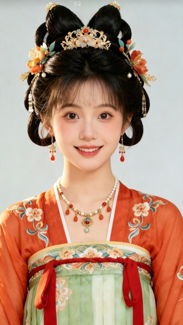 表情调整为甜美微笑预览效果