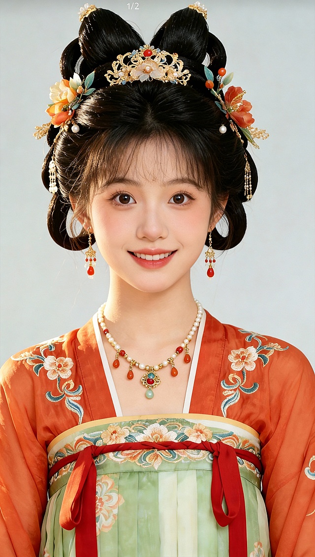 表情调整为甜美微笑