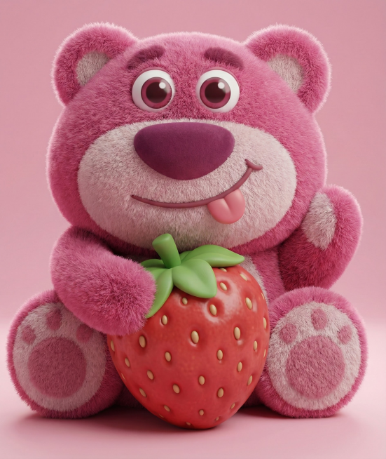 将图片转为3D效果，光源柔和，毛发柔软光滑真实。预览效果