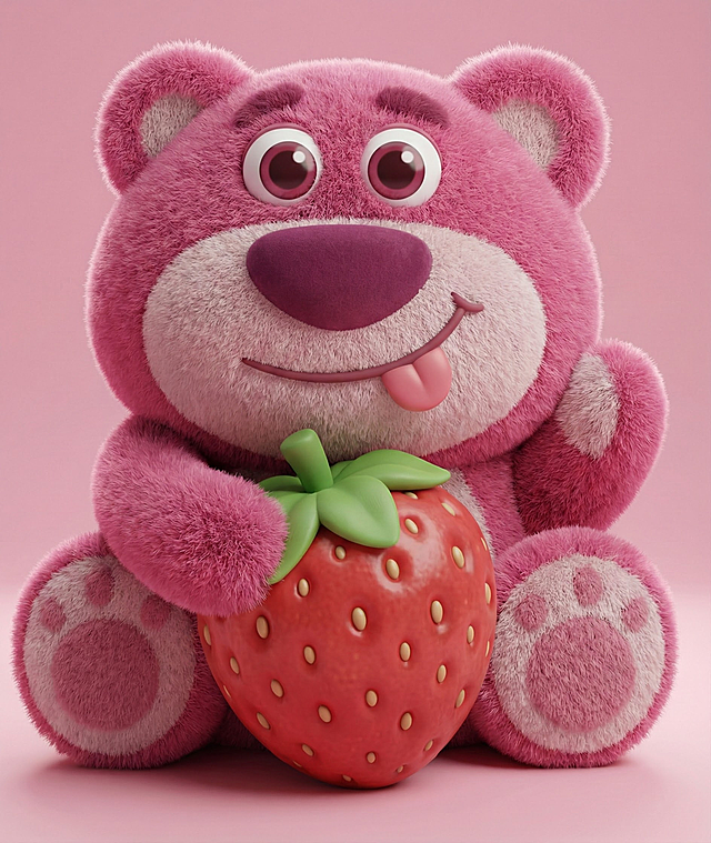 将图片转为3D效果，光源柔和，毛发柔软光滑真实。