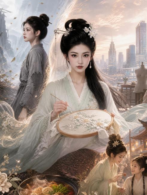 去掉图中的所有文字，保留原图其他所有内容不变，背景和人物保持原样预览效果
