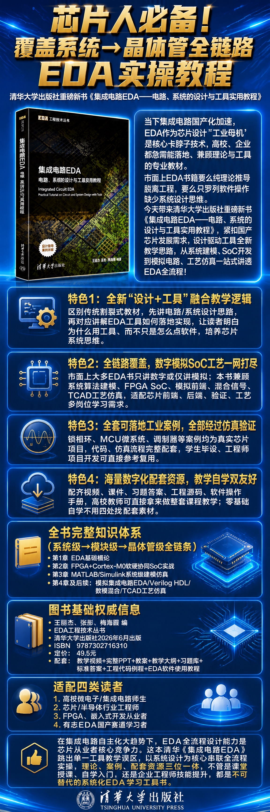 基于上传的EDA图书拉页海报重新设计，做以下修改： 1. 大幅… - 图片创意预览