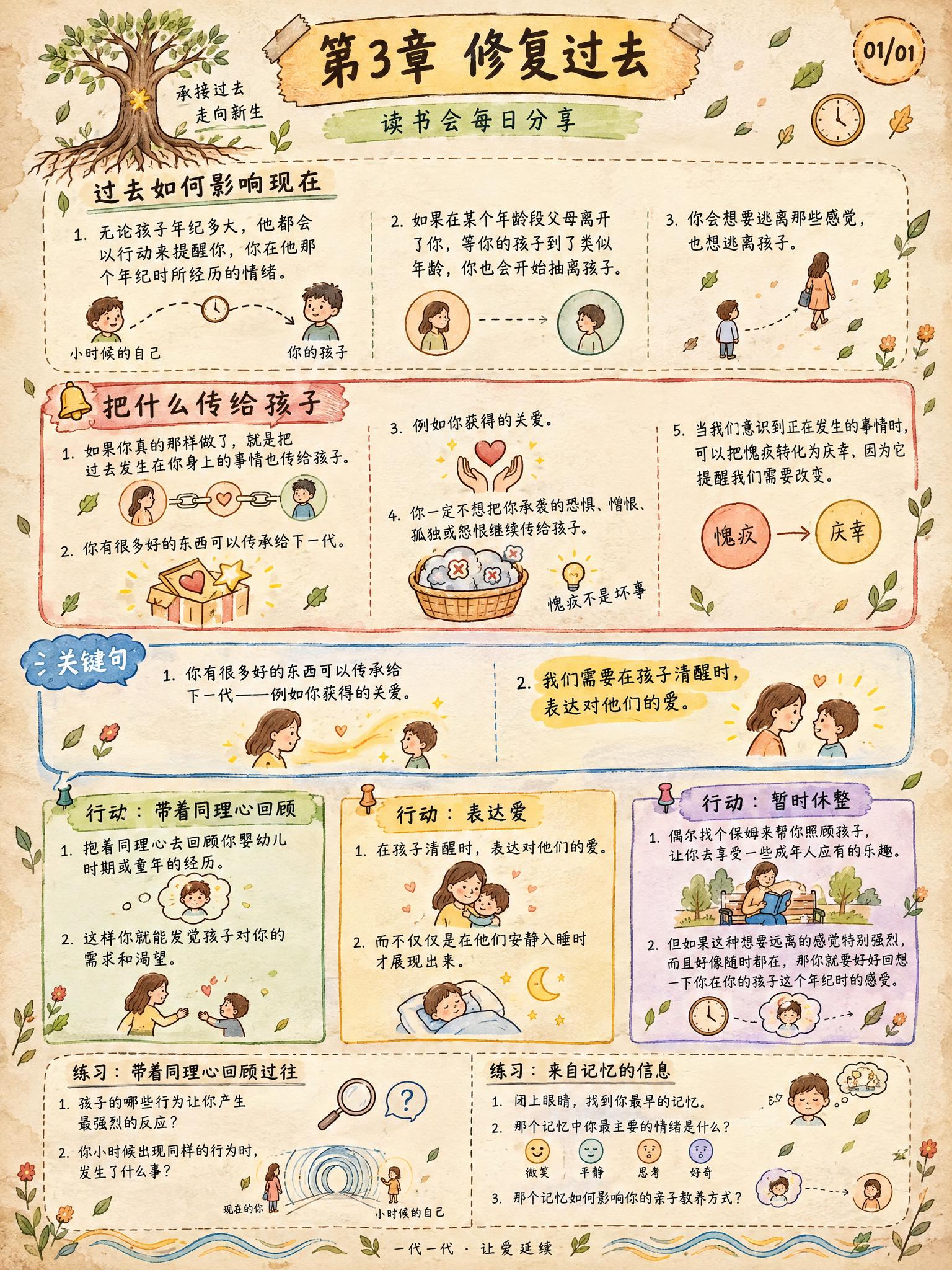 手绘涂鸦笔记(Sketchnote)风格，经典手账风，3:4竖… - 图片创意预览