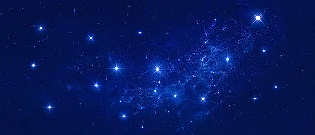 生成和参考图中一样的蓝色系星辰星空背景，星芒闪耀，深蓝色星空，4k高清