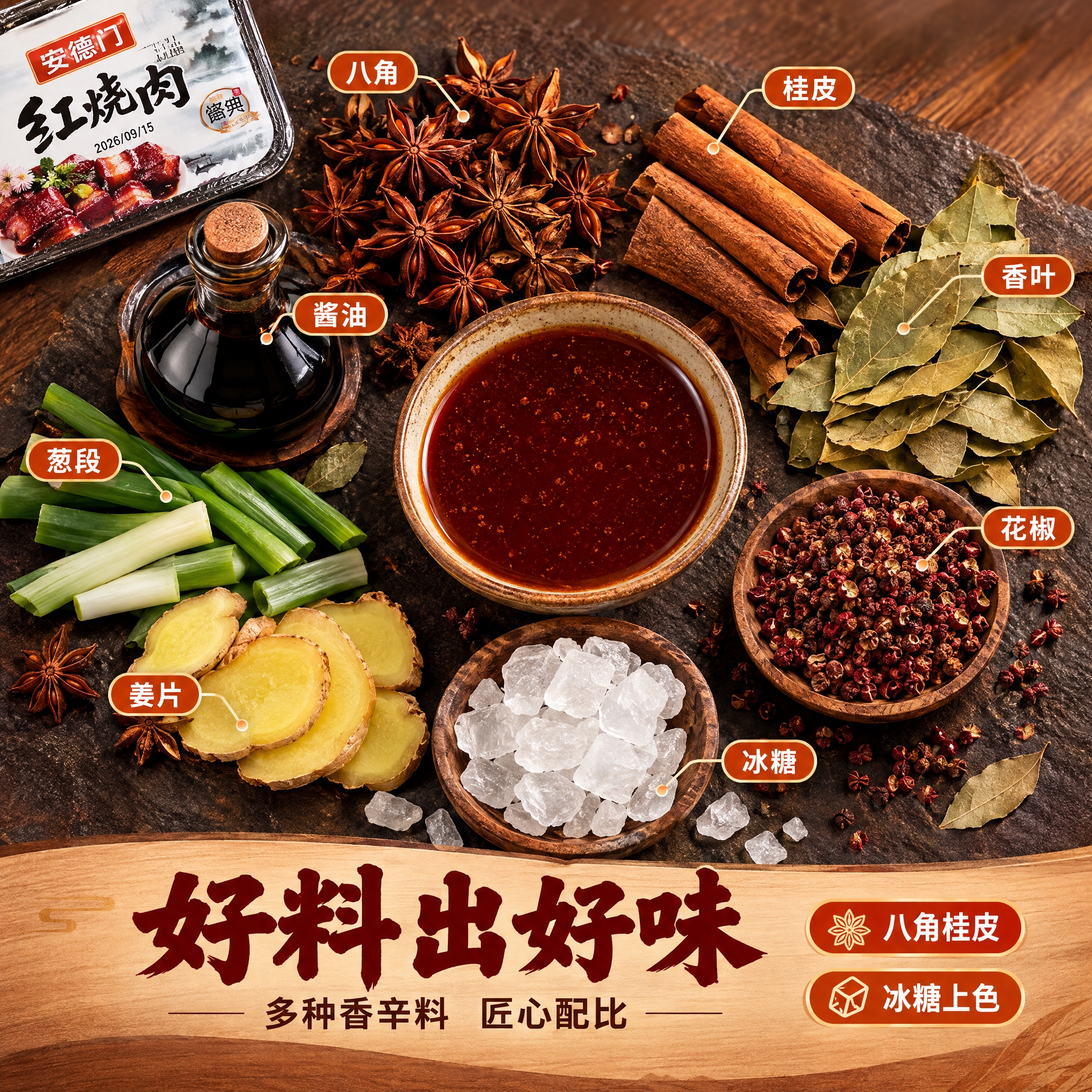 [商品] 使用【图1】安德门红烧肉产品；保留包装"安德门"商标… - 图片创意预览