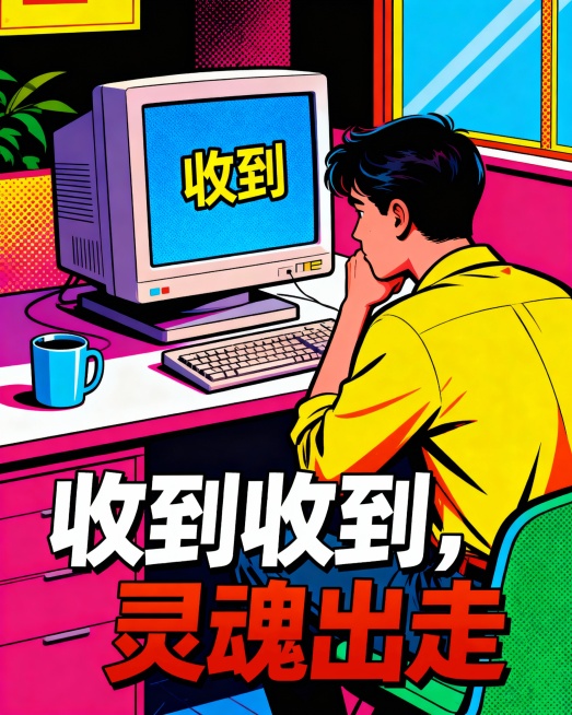 职场幽默自嘲夸张的海报3张，波普风预览效果