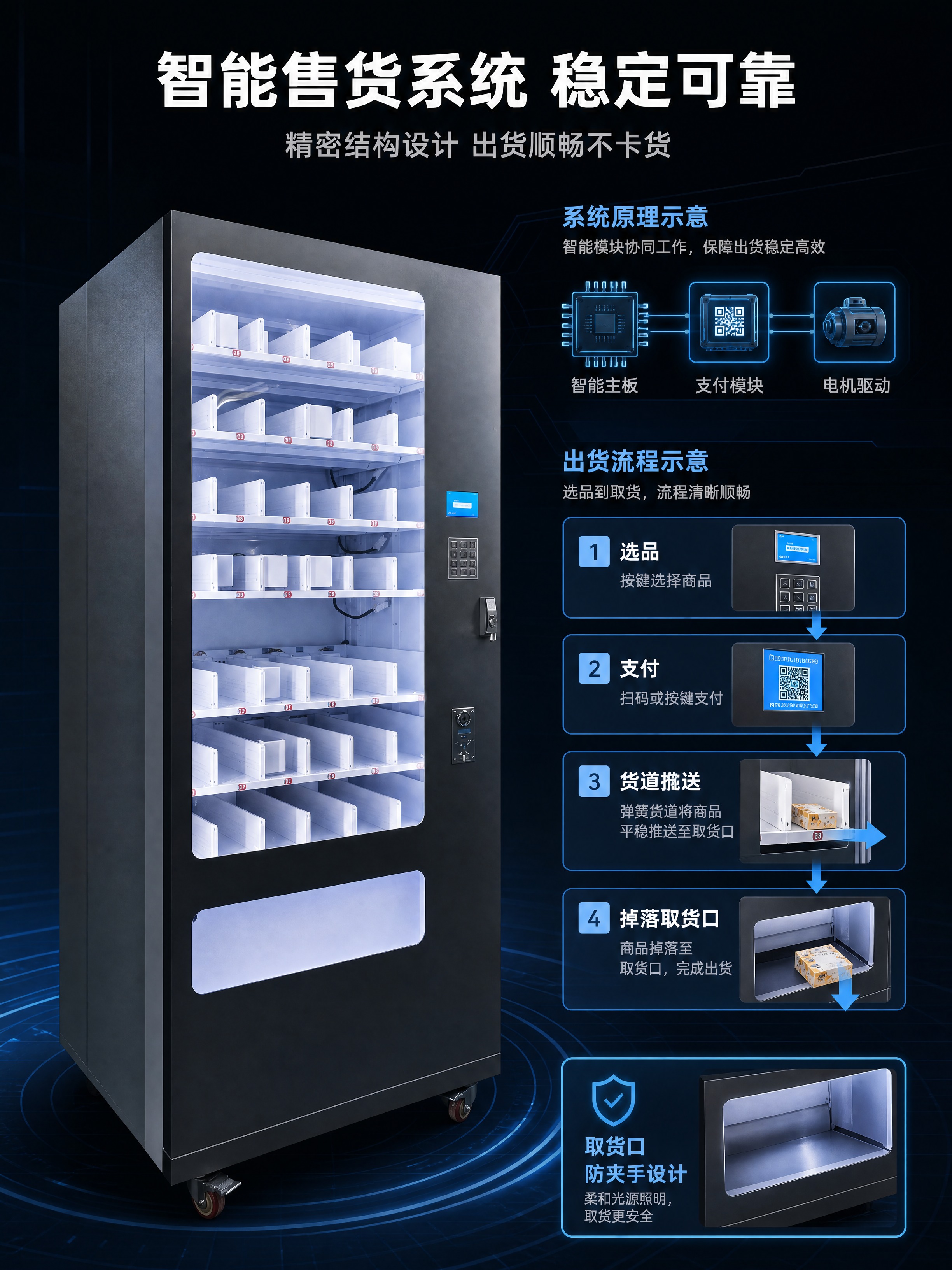 [商品] 使用【图2】灰色按键款自动售货机侧面角度图；保留整体… - 图片创意预览