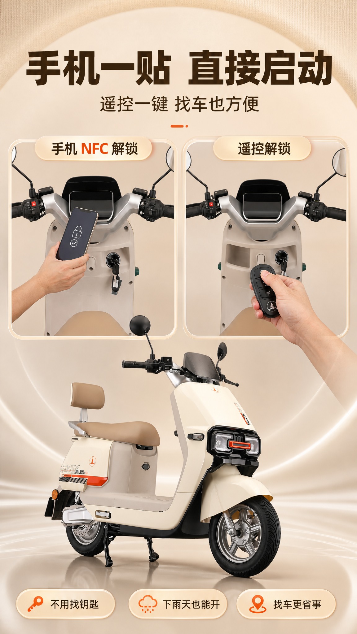 [商品] 使用【图1】车头正视特写（车把、仪表、大灯、后视镜）… - 图片创意预览