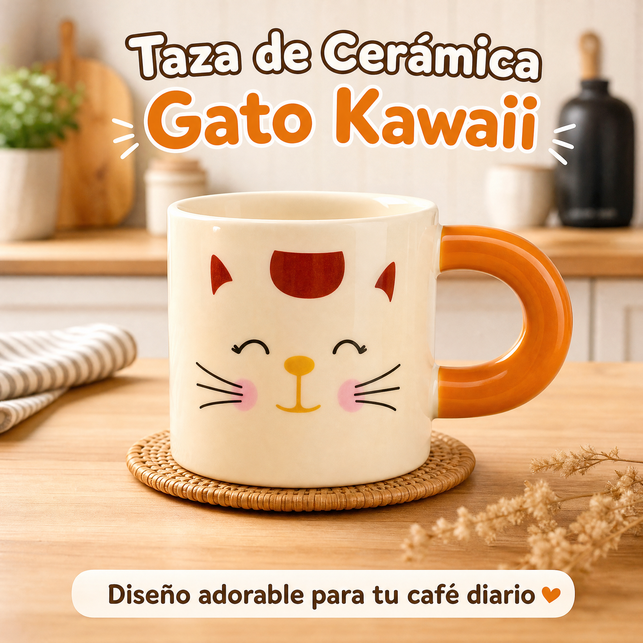 Taza de cerámica con diseño de… - 图片创意预览