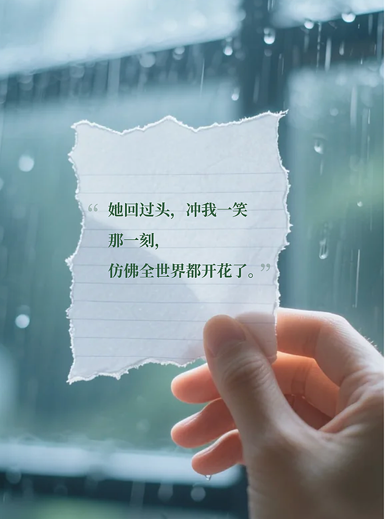 小红书配图青春文学吸睛文案