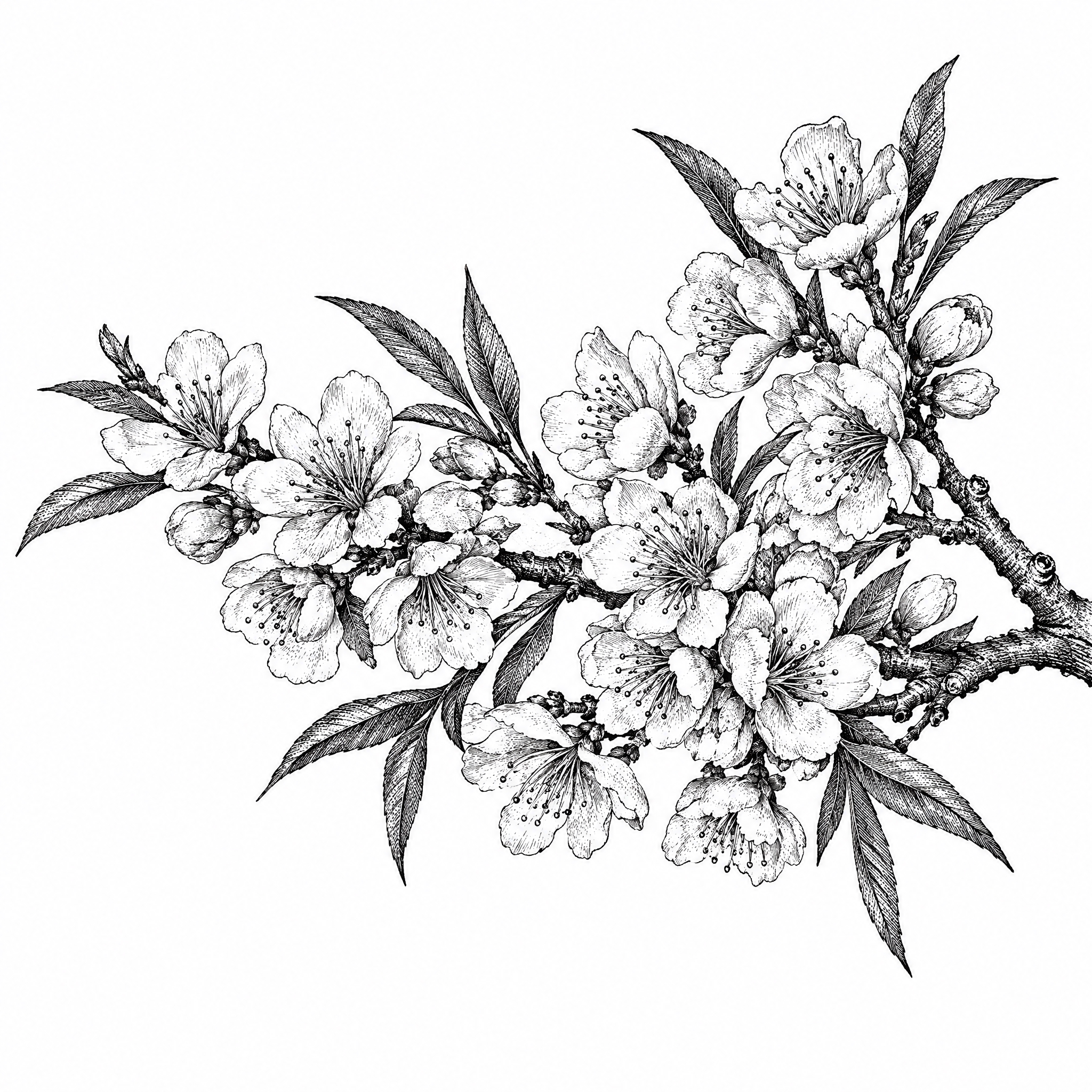 参考图中包装上的黑白铜版画/古典植物雕版线描风格，重新绘制一幅… - 图片创意预览