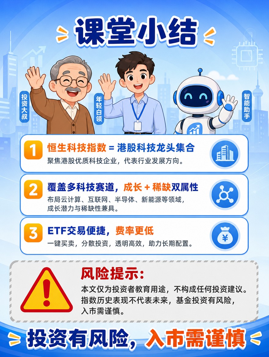 [商品] 无实物商品，为恒生科技ETF投资者教育内容，总结收尾… - 图片创意预览