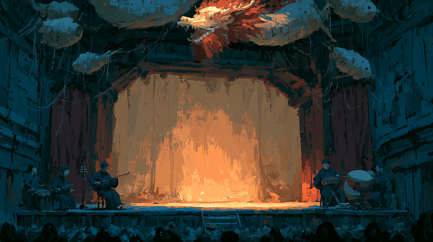 Traditional Chinese opera stage… - 图片创意预览