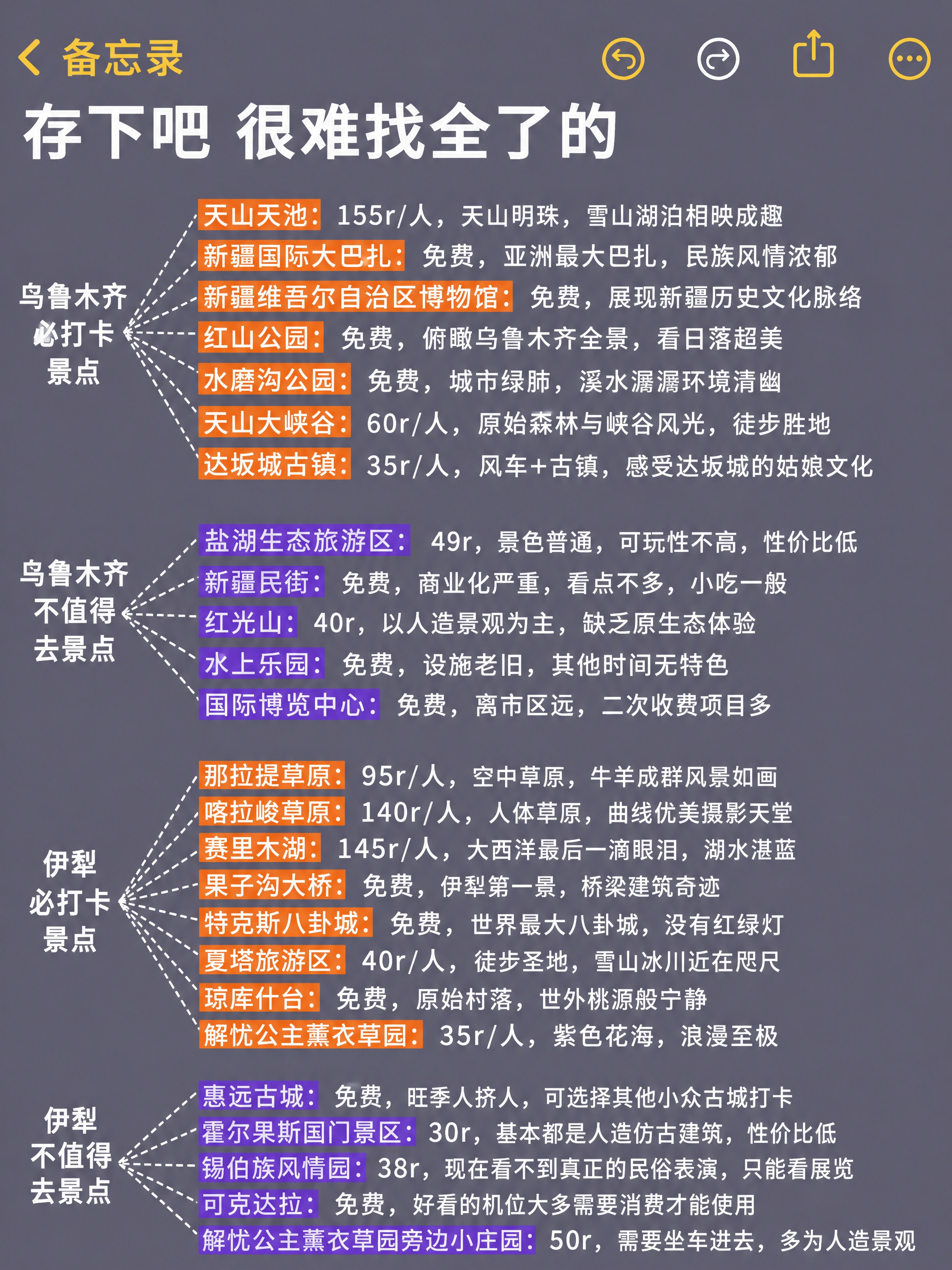 小红书笔记攻略长图，备忘录深紫灰背景风格，版式精美，小红书笔记… - 图片创意预览