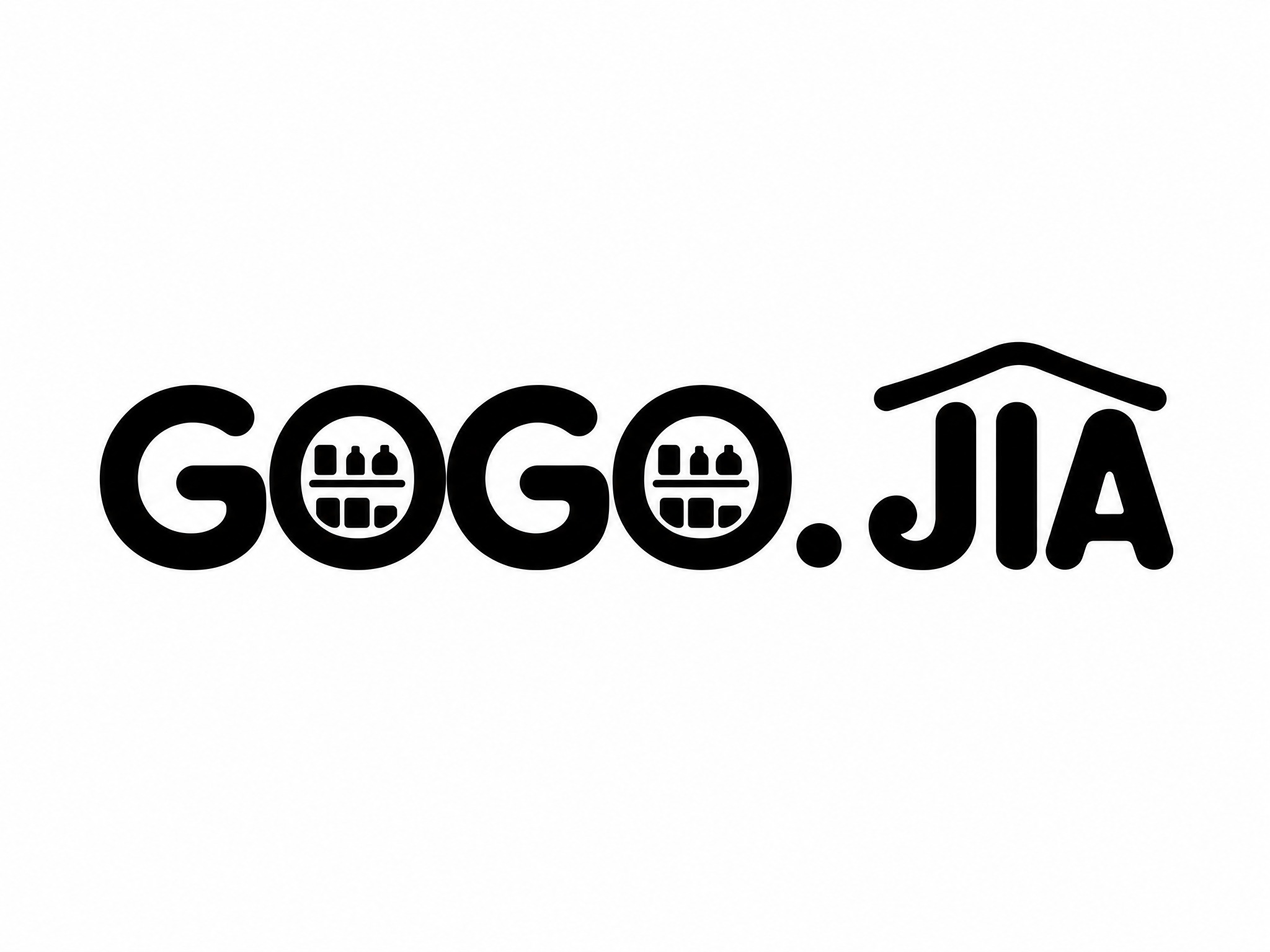 干净的纯白色背景。平面logo设计，便利店品牌商标"GOGO.… - 图片创意预览