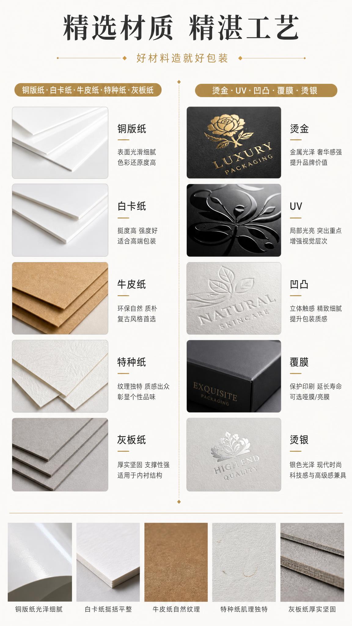 [第5张] 材质工艺页-纸张材质与印刷工艺介绍。 [氛围/风格… - 图片创意预览