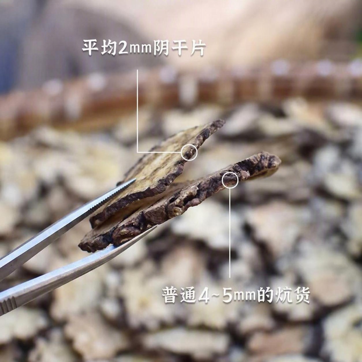 将图片上方文字中的"生晒"两个字改为"阴干"，修改后文字为"平… - 图片创意预览