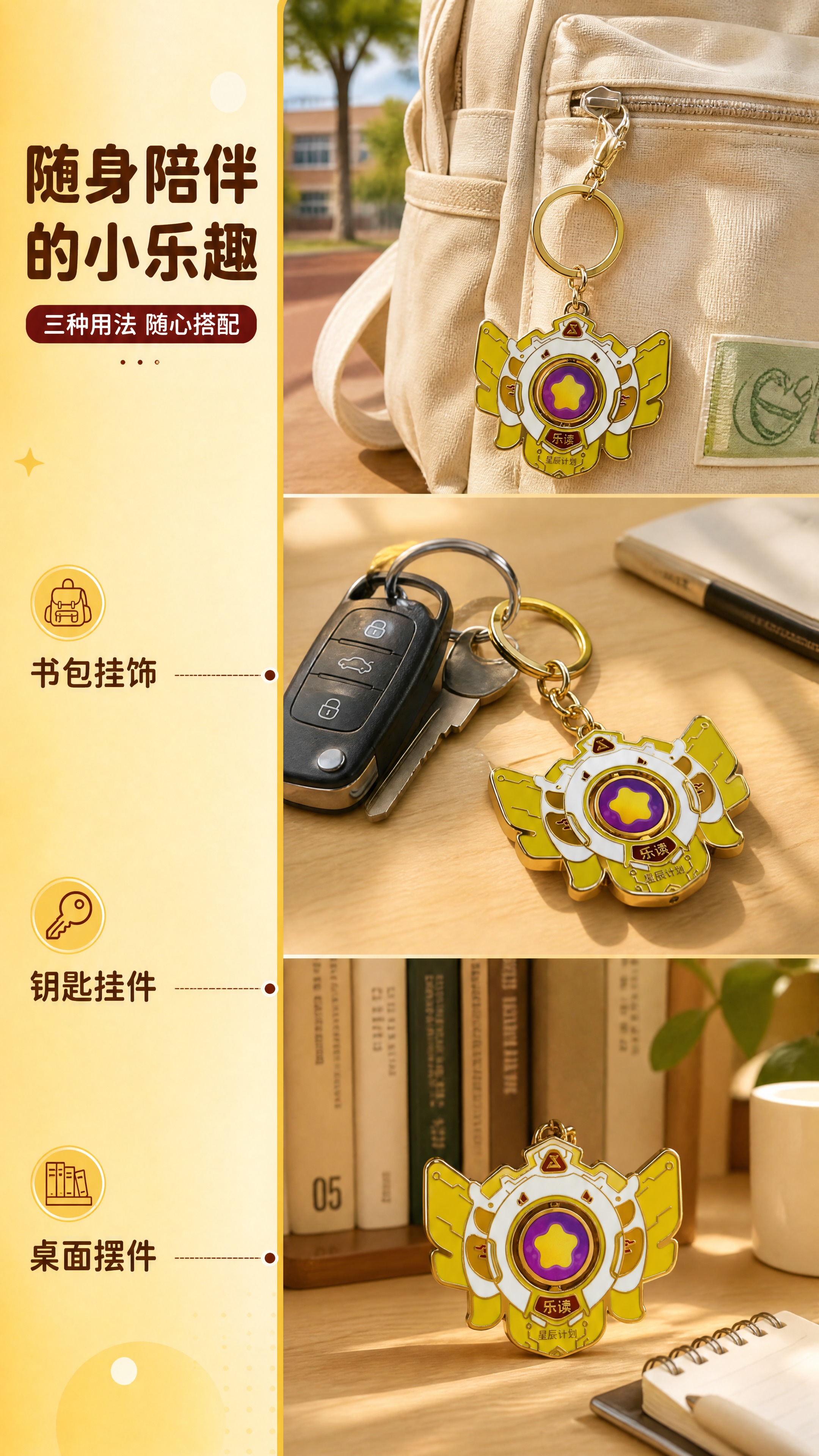 [商品] 使用【图1】【图3】【图4】星辰计划乐读主题金属旋转… - 图片创意预览