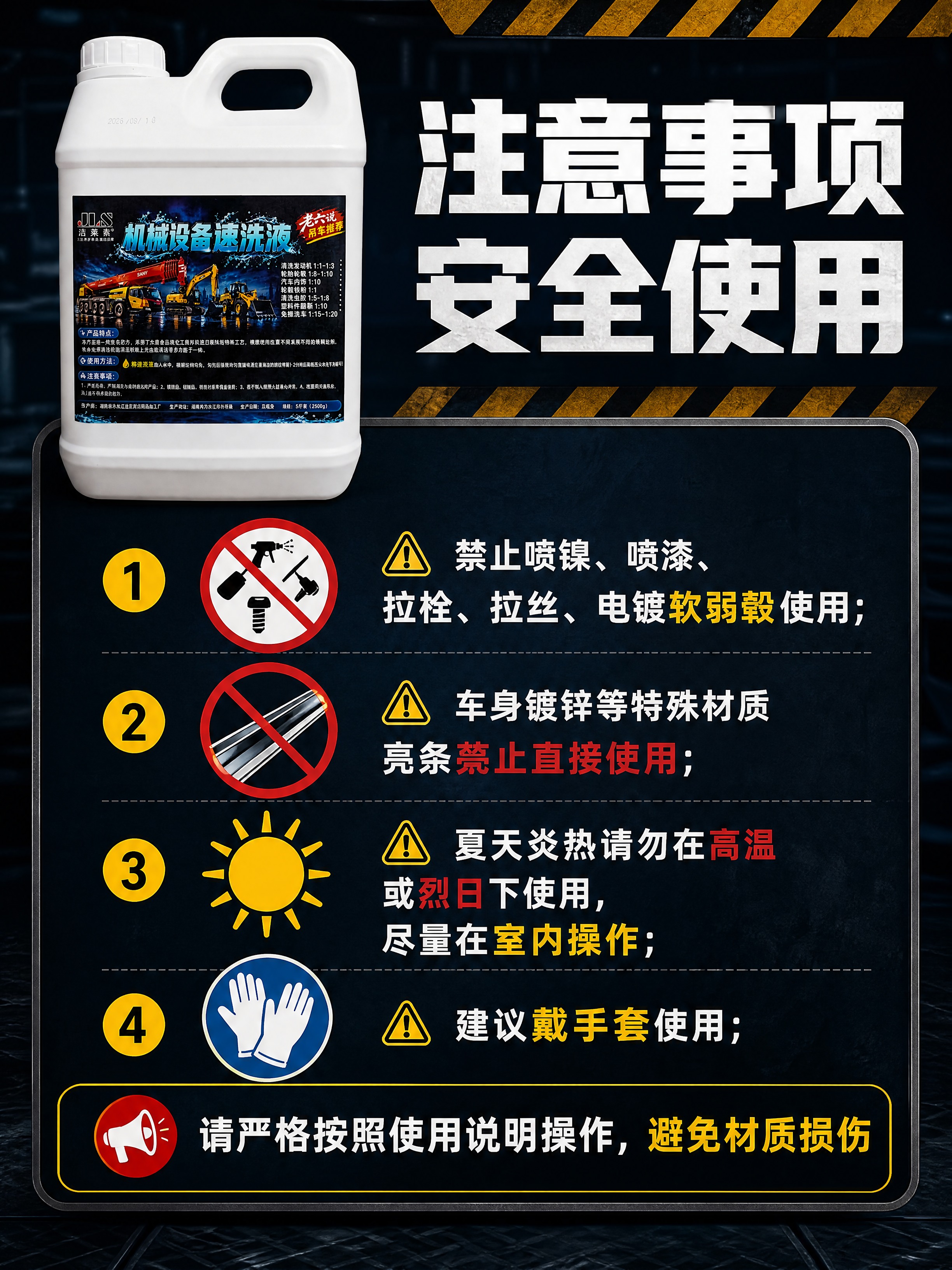 [商品] 使用【图2】5斤装白色方桶机械设备速洗液；保留白桶形… - 图片创意预览