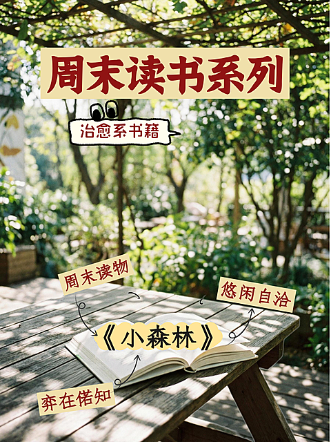 小红书封面：户外阅读时刻