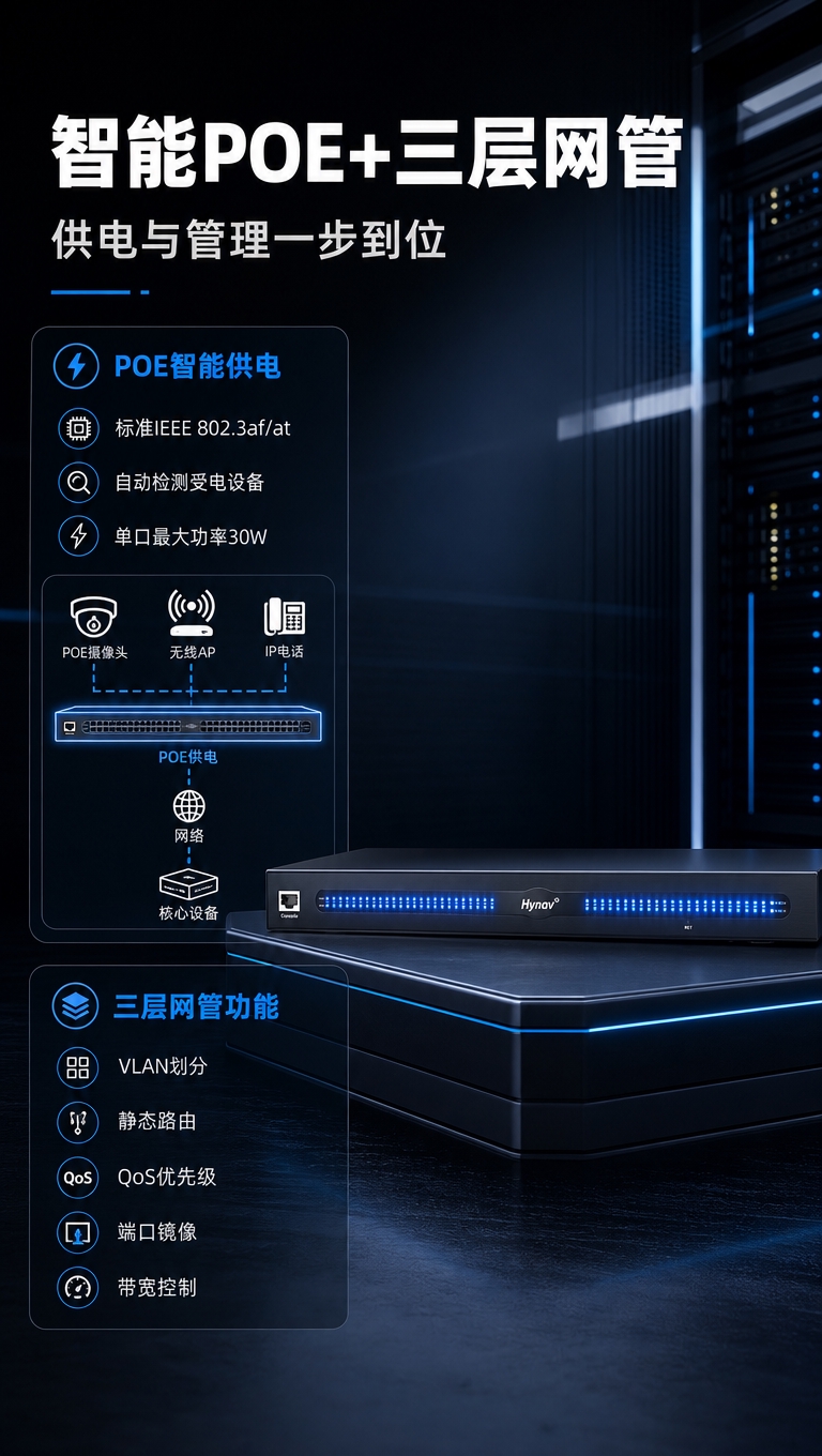 [商品] 使用【图5】Hynav 48口千兆POE三层管理交换… - 图片创意预览
