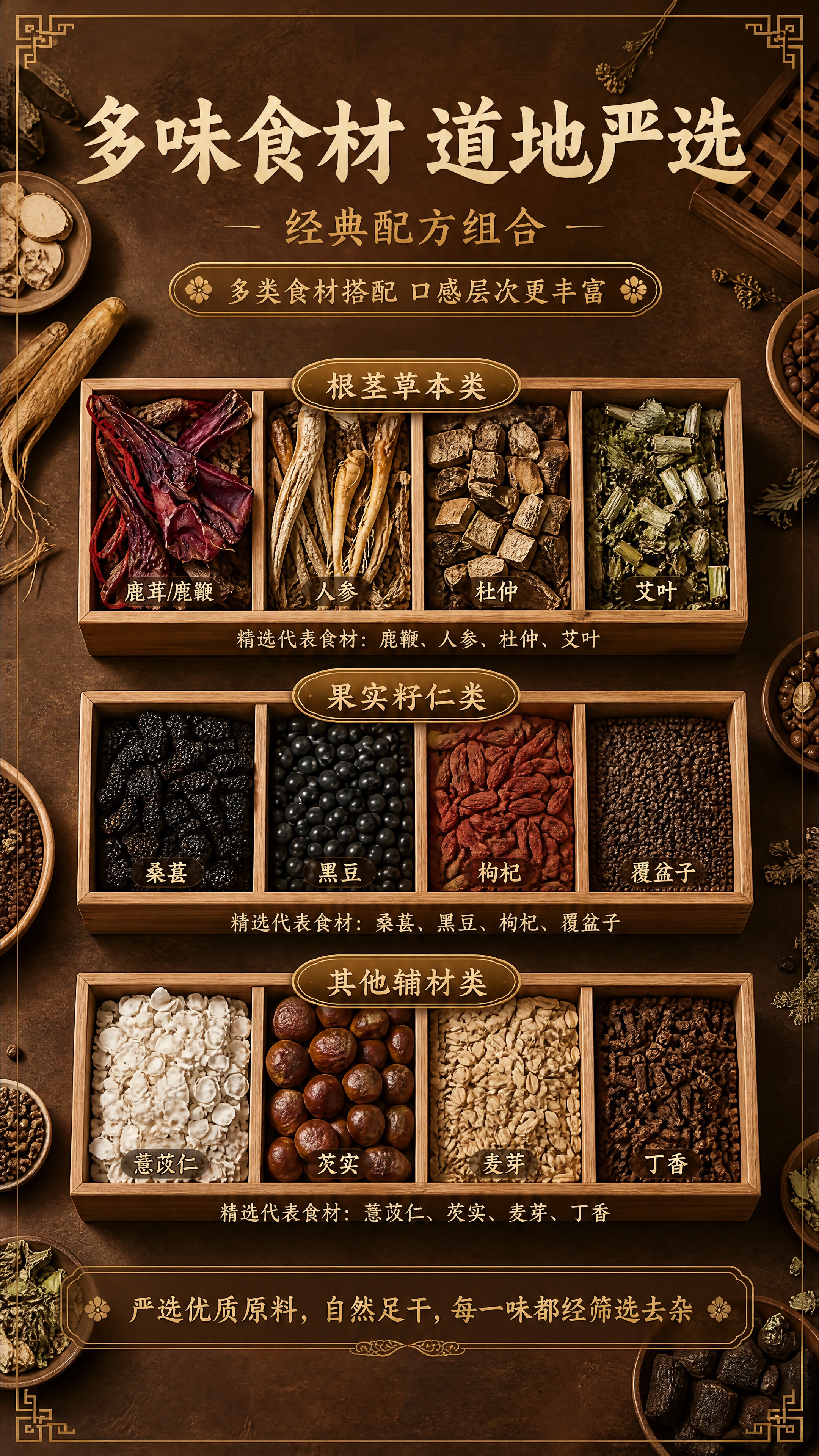 [商品] 使用【图1】泡酒料中的草本食材与果实籽仁等原料（竹托… - 图片创意预览
