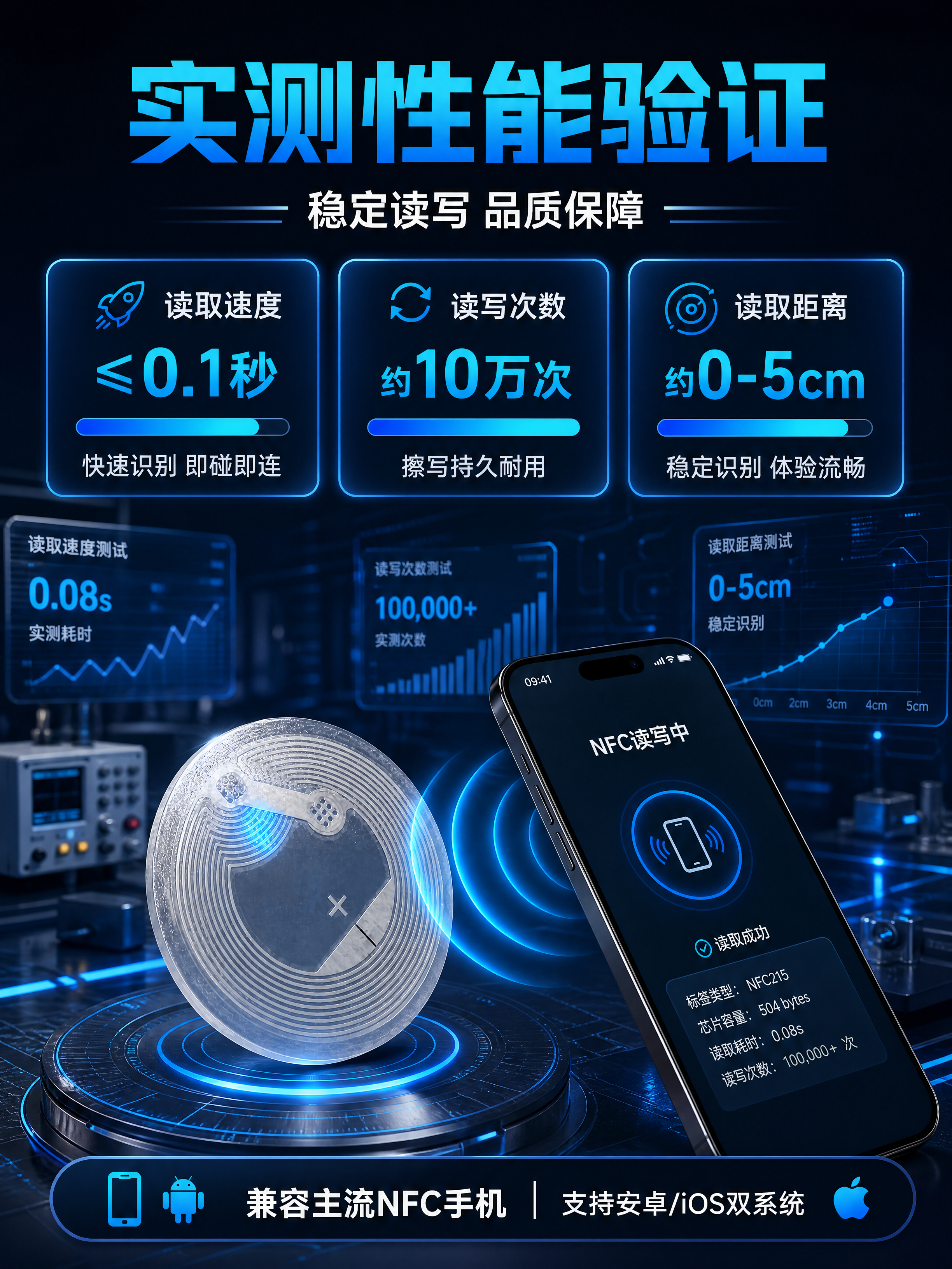 [商品] 使用【图1】圆形透明NFC215电子标签；保留圆形轮… - 图片创意预览