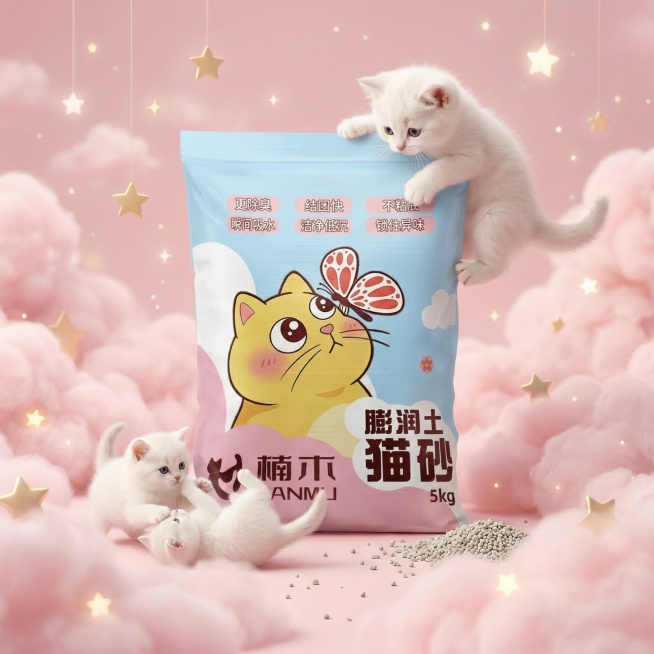 我是在拼多多卖猫砂的 帮我做10张主图 可爱一点预览效果