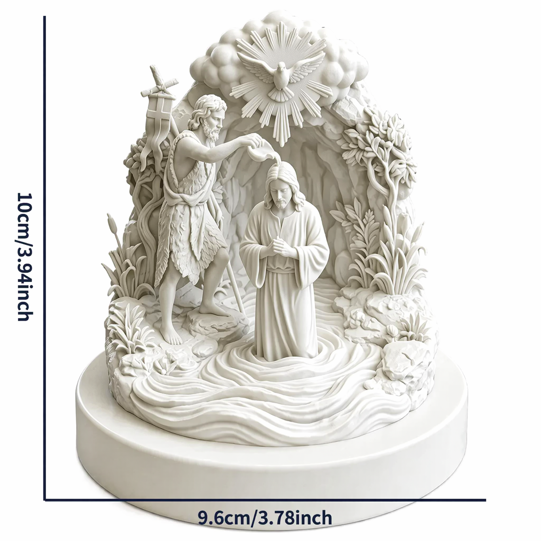 [主图-1] Jesus Baptism Sculpture… - 图片创意预览