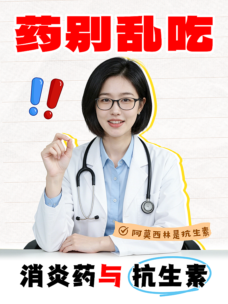医疗保健知识科普人像小红书封面