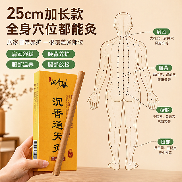 「图片1」，生成一套主图（5张），商品名称是xxx，卖点是xxx，适配拼多多平台，主图比例为1:1主图1：首图 · 老奶奶人物引流图
 
核心目的
 
让用户第一眼看到：
老人也在用 + 产品靠谱 + 现在买很划算。
 
画面结构
 
- 右侧保留：老奶奶半身人物，慈祥亲和，手里拿着沉香灸

- 左侧强化：产品盒 + 多根沉香灸 + 燃烧火头

- 背景：红棕色中式养生风，加入淡淡烟雾

- 整体：人物占画面右侧，文字占左侧和顶部，不要堆太满
 
主标题
 
大字粗体：
“老奶奶都在用的沉香灸”
 
副标题
 
“一根抵普通艾条10根 烟小不呛鼻”
 
三个卖点
 
- ✅ 天然沉香原料

- ✅ 烟小清香不熏人

- ✅ 居家肩颈腰腹都能灸
 
底部活动条
 

”
 
角标
 
右上角小标签：
“家用养生款”
 
 
 
主图2：产品品质图
 
核心目的
 
讲清楚产品为什么比普通艾灸好。
 
画面结构
 
- 左侧：产品包装盒 + 沉香灸实物

- 右侧：三大品质点

- 背景：暖棕色，干净高级一点
 
主标题
 
“沉香灸 三大核心品质”
 
卖点文案
 
1. “天然沉香：香气清淡不刺鼻”

2. “紧实手工：卷制紧密不易散”

3. “久燃不断：火力温和更耐用”
 
底部转化句
 
“日常居家养护 一根多用更省心”
 
 
 
主图3：优势对比图
 
核心目的
 
解决用户顾虑：
怕呛、怕熏、怕味重、怕没用。
 
画面结构
 
- 中间放燃烧中的沉香灸特写

- 左右对比布局

- 左边：沉香灸

- 右边：普通艾灸
 
主标题
 
“沉香灸五大优势 艾灸不上火”
 
对比内容
 
- 原料：十年沉香原料，药用价值高

- 烟雾：烟少清香，不呛鼻不呛人

- 气味：香气清淡，不熏衣物

- 体验：温和渗透，舒适不燥热

- 适用：肩颈腰背腹部都能用
 
底部强调
 
“怕呛烟、怕熏屋、怕味重，选沉香灸更合适”
 
 
 
主图4：全身穴位场景图
 
核心目的
 
让用户知道这个产品不是只能灸一个地方，而是全身都能用。
 
画面结构
 
- 右侧：人体穴位示意图

- 左侧：手持25cm加长款沉香灸

- 标注肩颈、腰背、腹部、腿部等位置
 
主标题
 
“25cm加长款 全身穴位都能灸”
 
功能标签
 
- “肩颈舒缓”

- “腰背养护”

- “腹部温养”

- “腿部放松”
 
副标题
 
“居家日常养护 一根覆盖多部位”
 
 
 
主图5：活动逼单图
 
核心目的
 
临门一脚，让用户现在就下单。
 
画面结构
 
- 中央：产品盒 + 多根沉香灸

- 旁边加燃烧火头

- 背景：红色促销氛围

- 加入金色爆炸贴
 
主标题
 
“现在买沉香灸 更划算”
 

 
- “

”



- “家用养生常备”
 
底部按钮式文案
 
“限时活动中 立即下单”
 
 
 
5张主图最终排序
 
表格
   
顺序 主图类型 主要作用 
1 老奶奶人物首图 抓点击，建立信任 
2 产品品质图 讲清产品优势 
3 优势对比图 拉开与普通艾灸差距 
4 全身穴位场景图 扩大使用需求 
5 活动逼单图 促成交下单 
 
 
 
首图我建议这样改
 
第1张最终推荐版
 
主标题
 
“老奶奶都在用的沉香灸”
 
副标题
 
“烟小不呛 清香不熏屋”
 
卖点
 
- ✅ 天然沉香原料

- ✅ 燃烧温和不刺鼻

- ✅ 肩颈腰背都能灸
 
底部