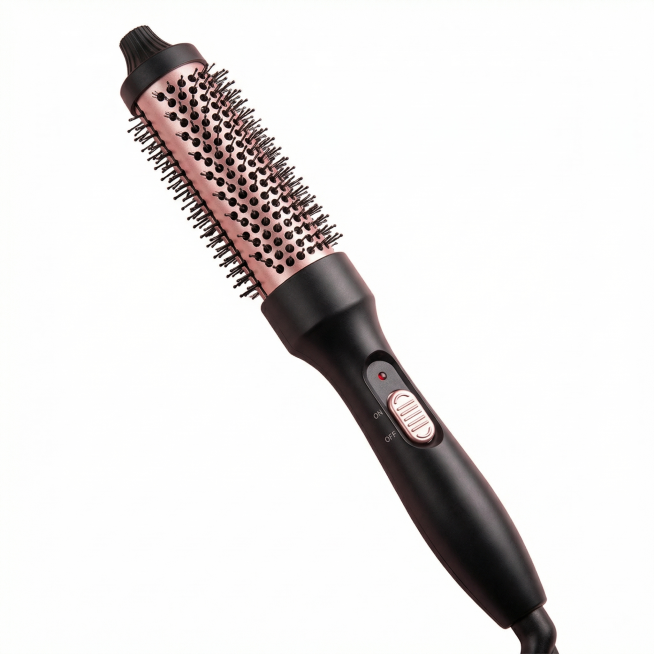 [Main Image 1] Amazon product main image: Heated Volumizing Hair Styling Comb. White #FFFFFF pure ba预览效果