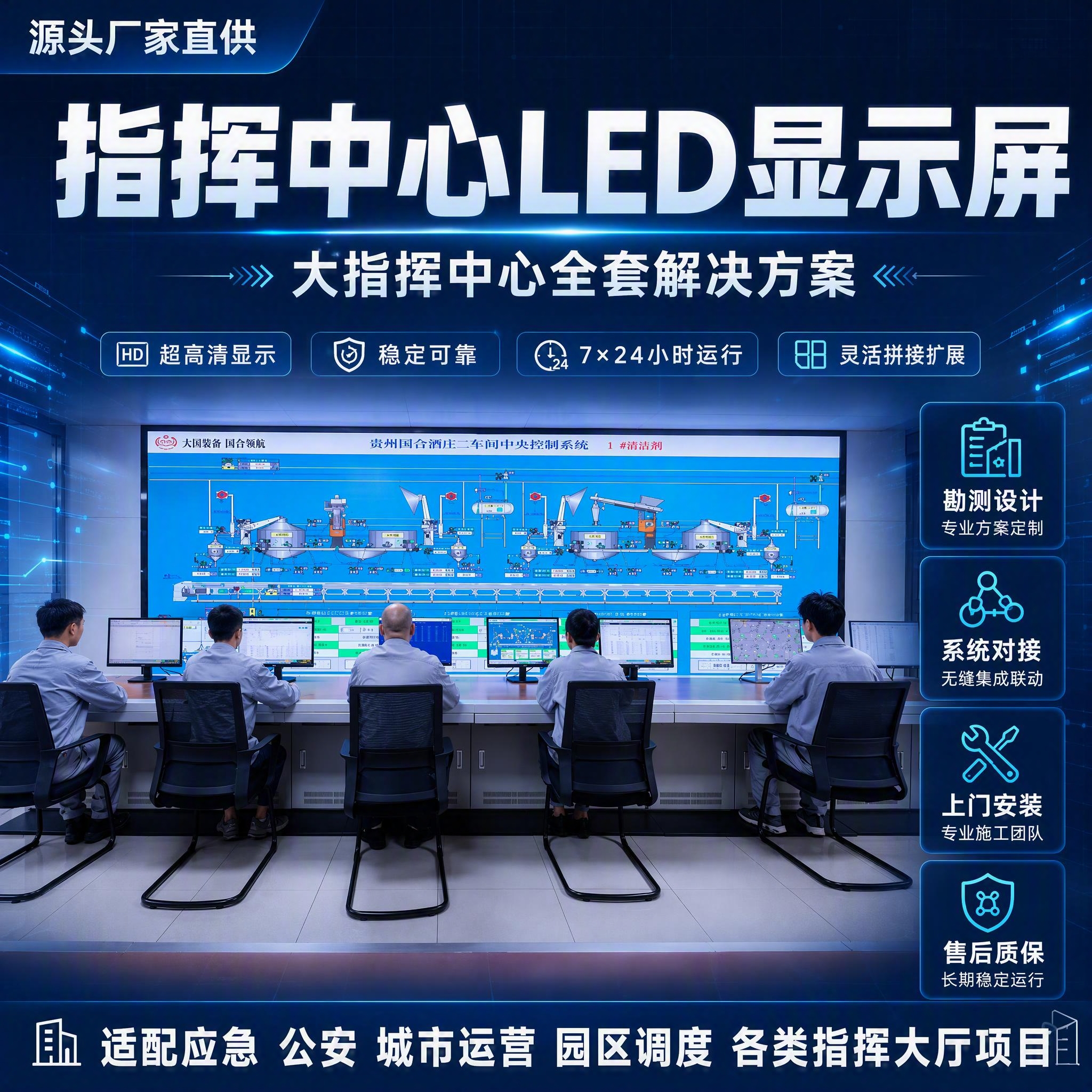 [单张主图] 指挥中心LED显示屏 爆款促销感主图 1:1淘宝… - 图片创意预览