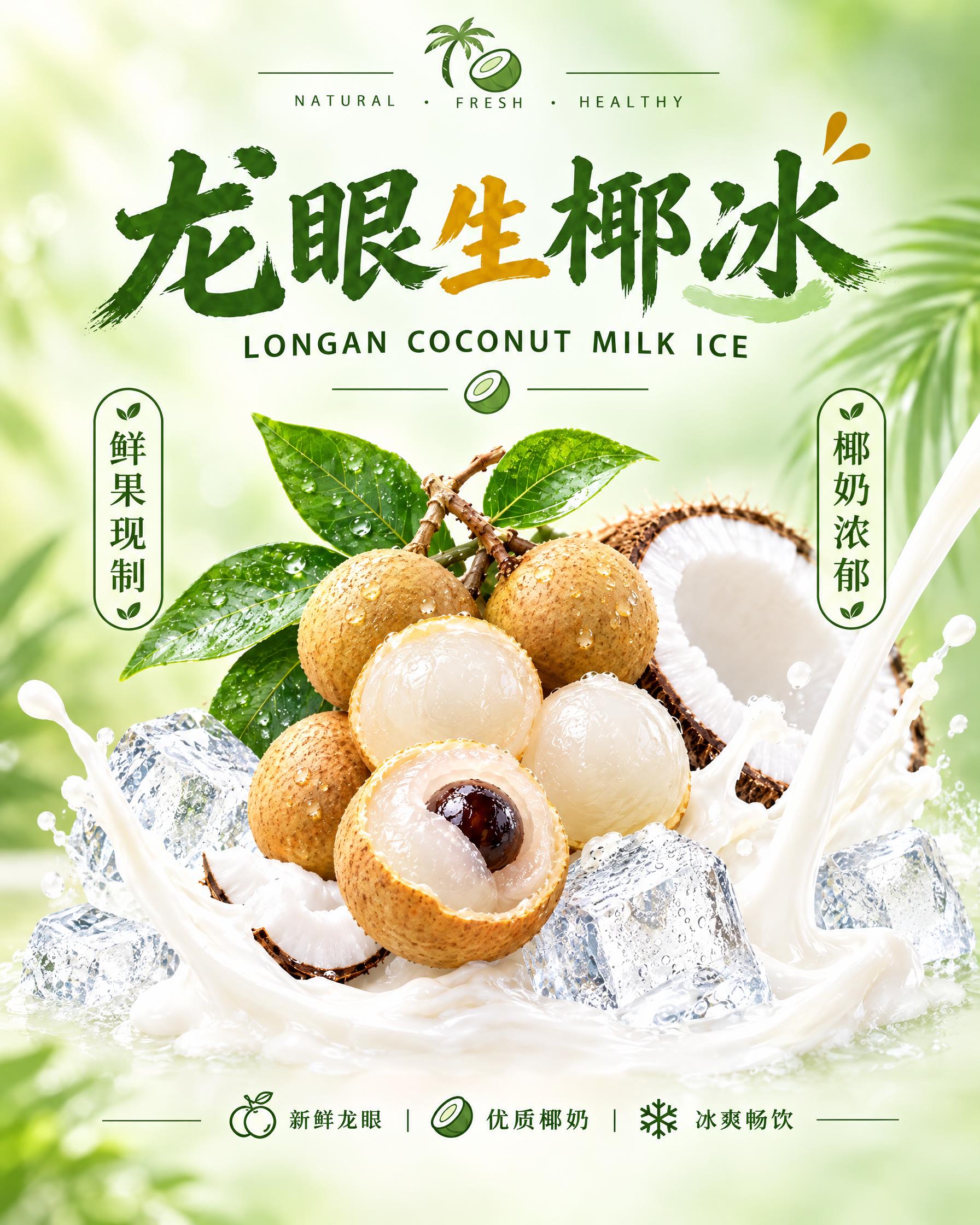 基于参考图进行重绘，保持原图所有元素和布局不变：顶部有棕榈椰子… - 图片创意预览