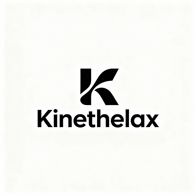 生成LOGO，含“Kinethelax”，字母K做图形化变体。